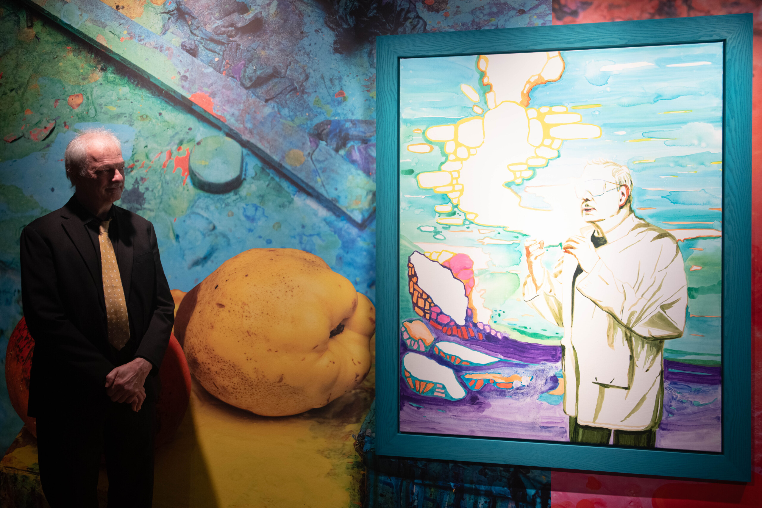 »Det er jo en kæmpe ære,« siger Morten Meldal om portrættet af ham, som nu er en del portrætsamlingen på Frederiksborg Slot.