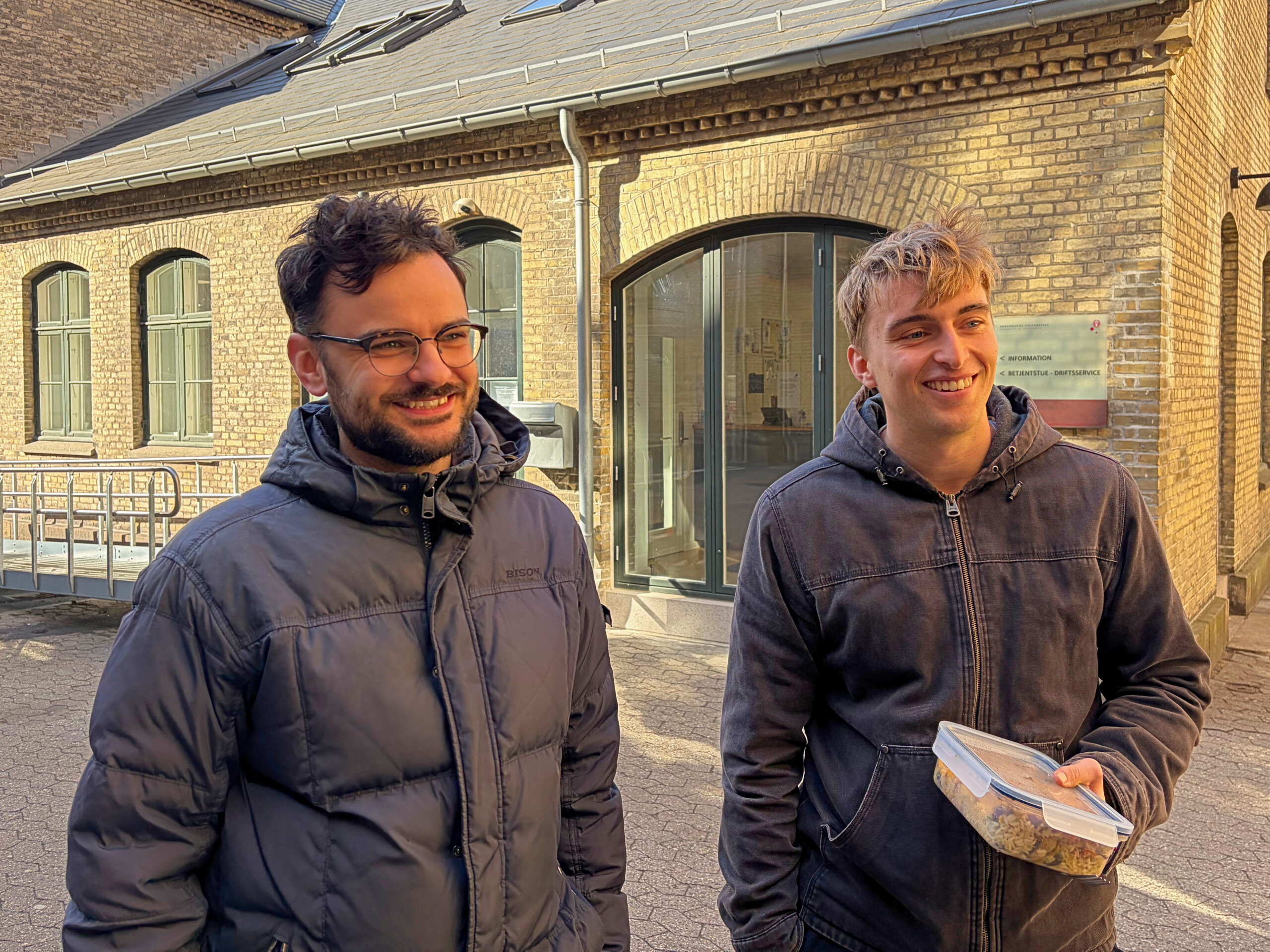 Oskar Bjørkmann Jepsen og Nicolai Mantzius er specialemakkere og læser statskundskab.