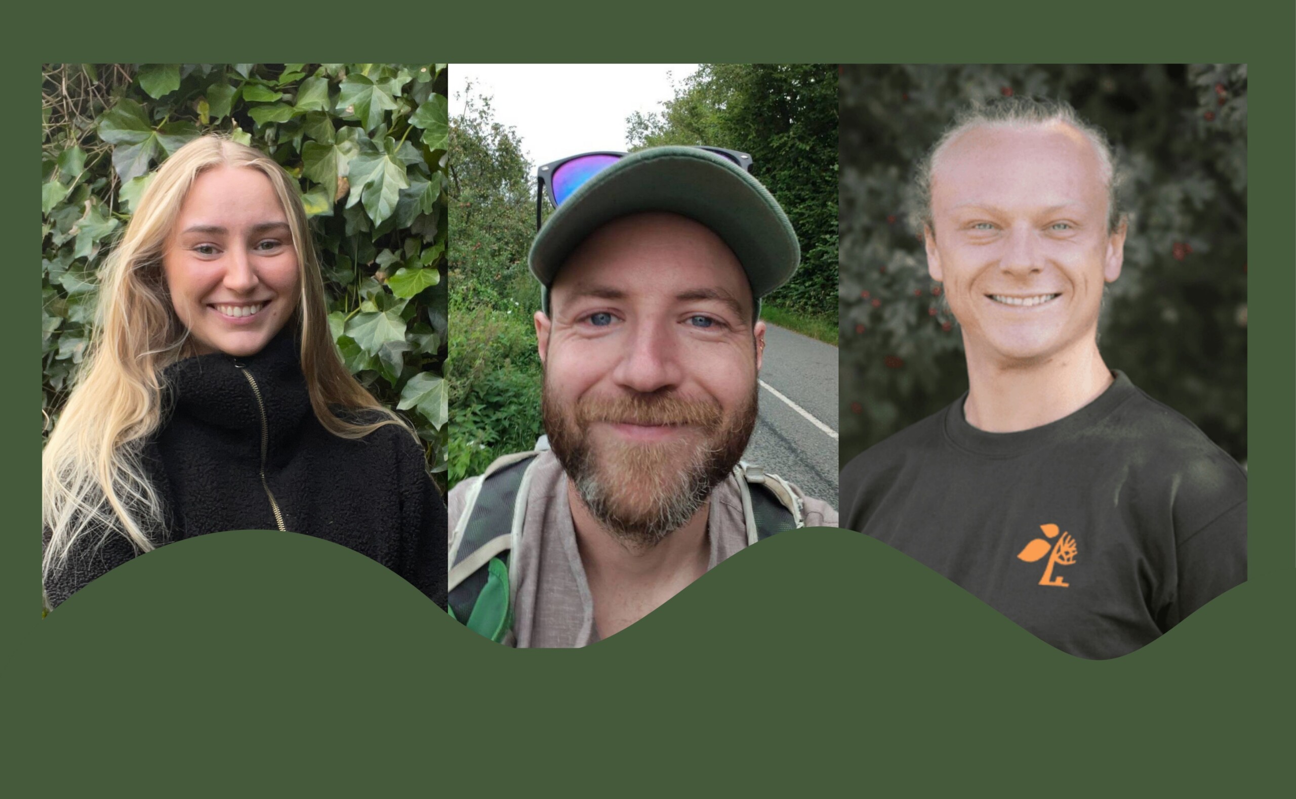 Alberte Lyngaa, Malik Riishøj og Anthon Rongen Bilfeldt er glade for deres grønne kantine på Skovskolen.