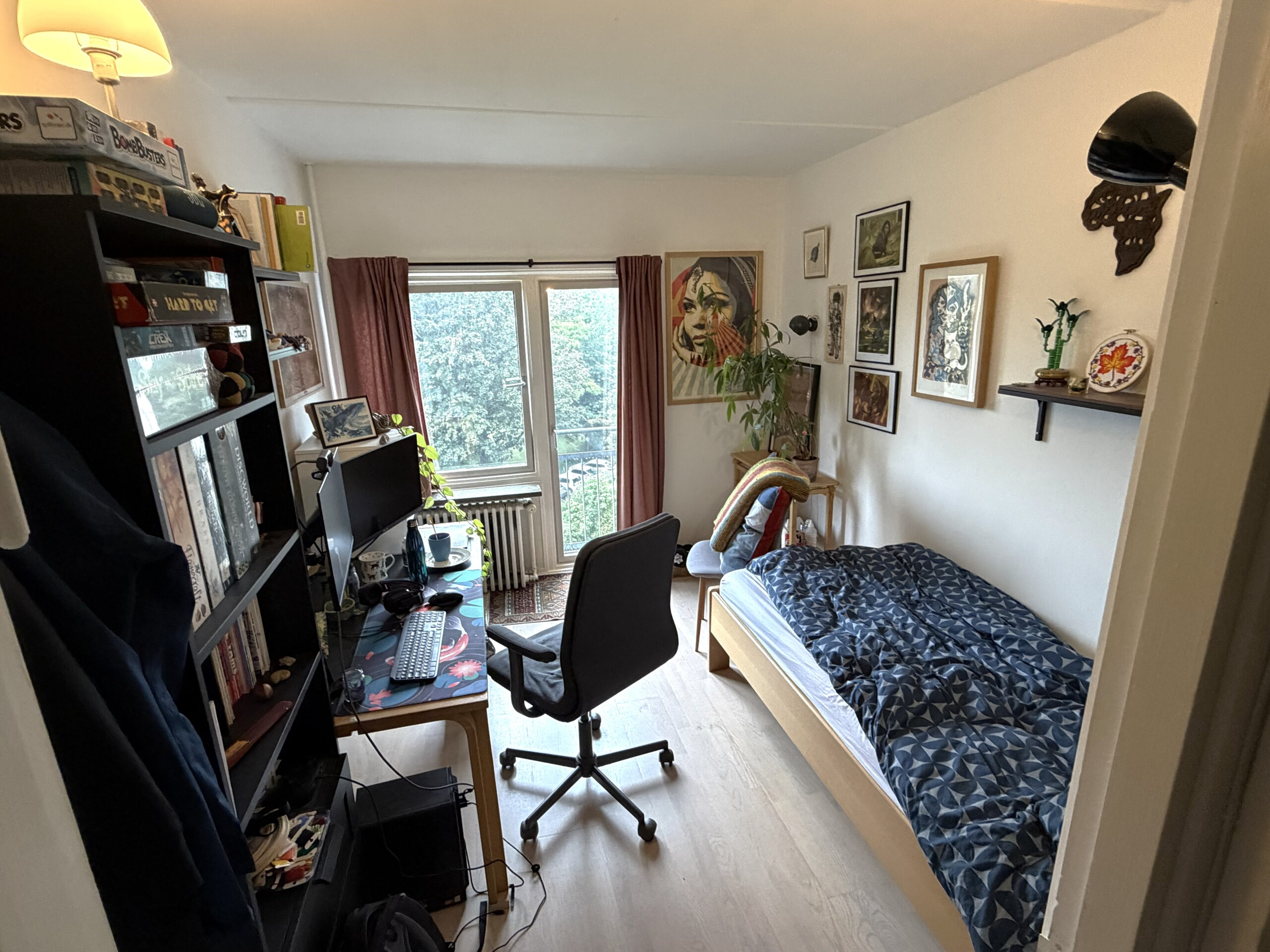 Ud over Halfdan Temples 12 kvadratmeter rummer kollegiet i Sydhavnen 306 andre kollegieværelser.