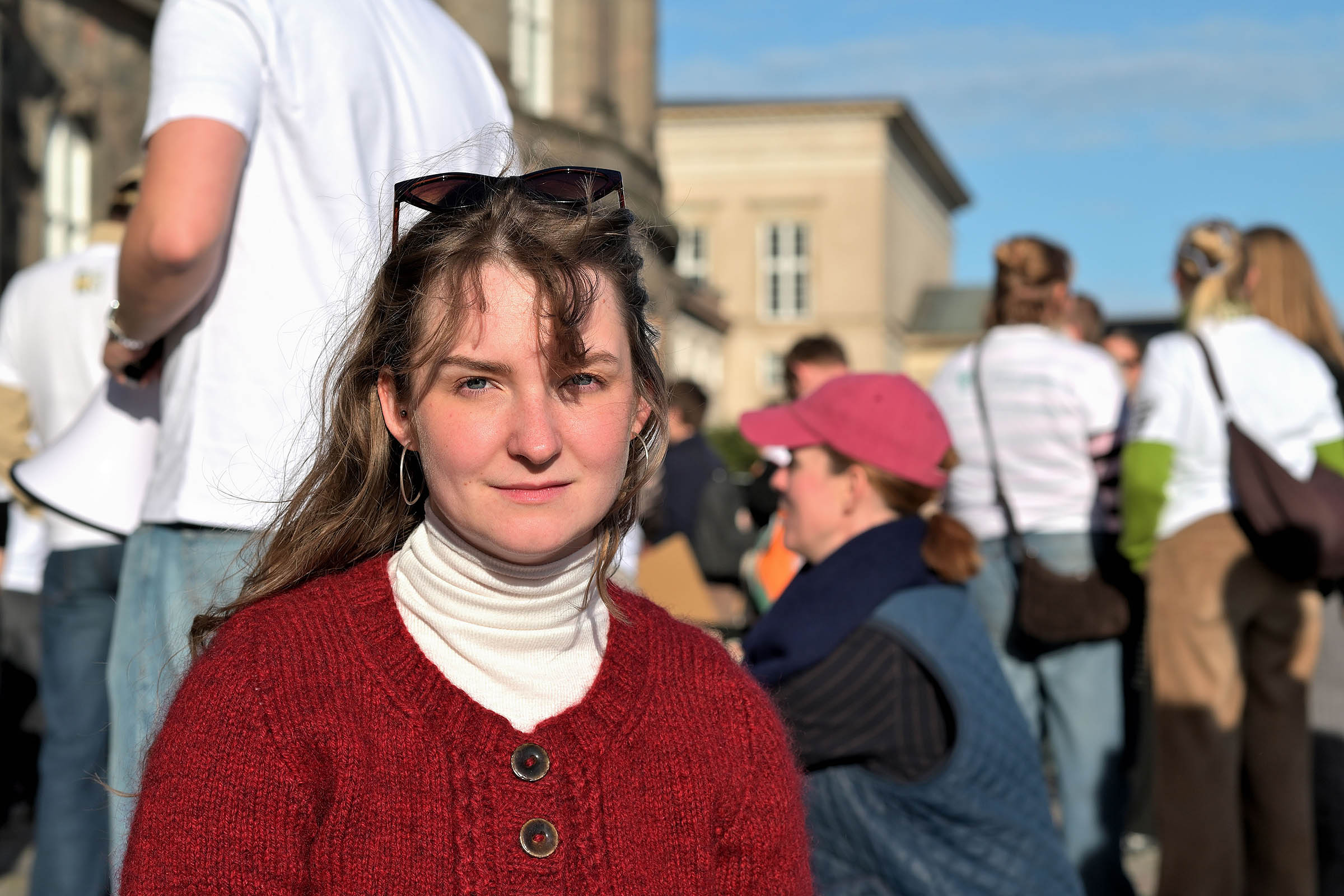 Nicoline Forsberg Clausen er politisk aktiv og har fokus på de sociale konsekvenser af regeringens besparelser.